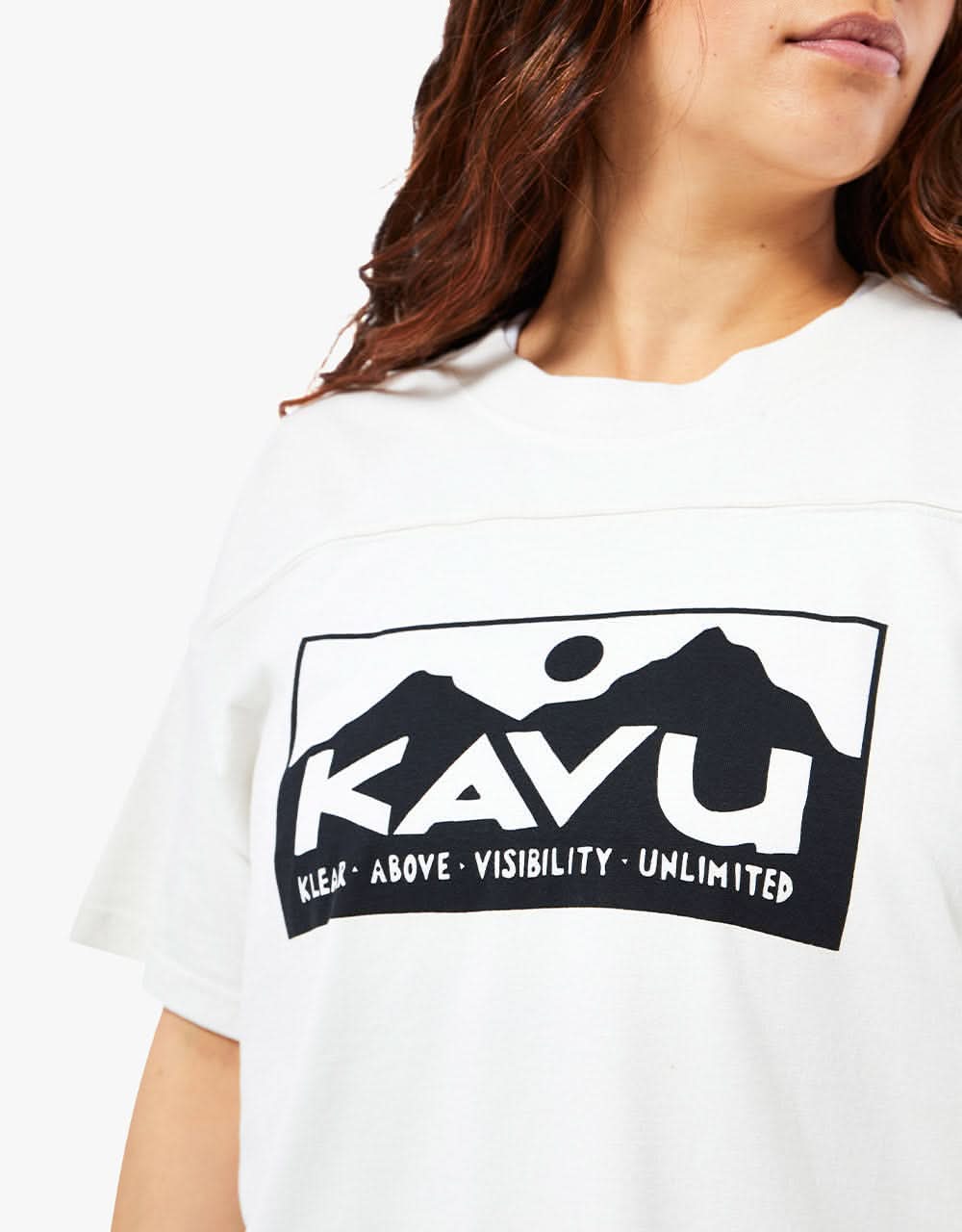 KAVU Womens Malin Crop T-Shirt - Off White