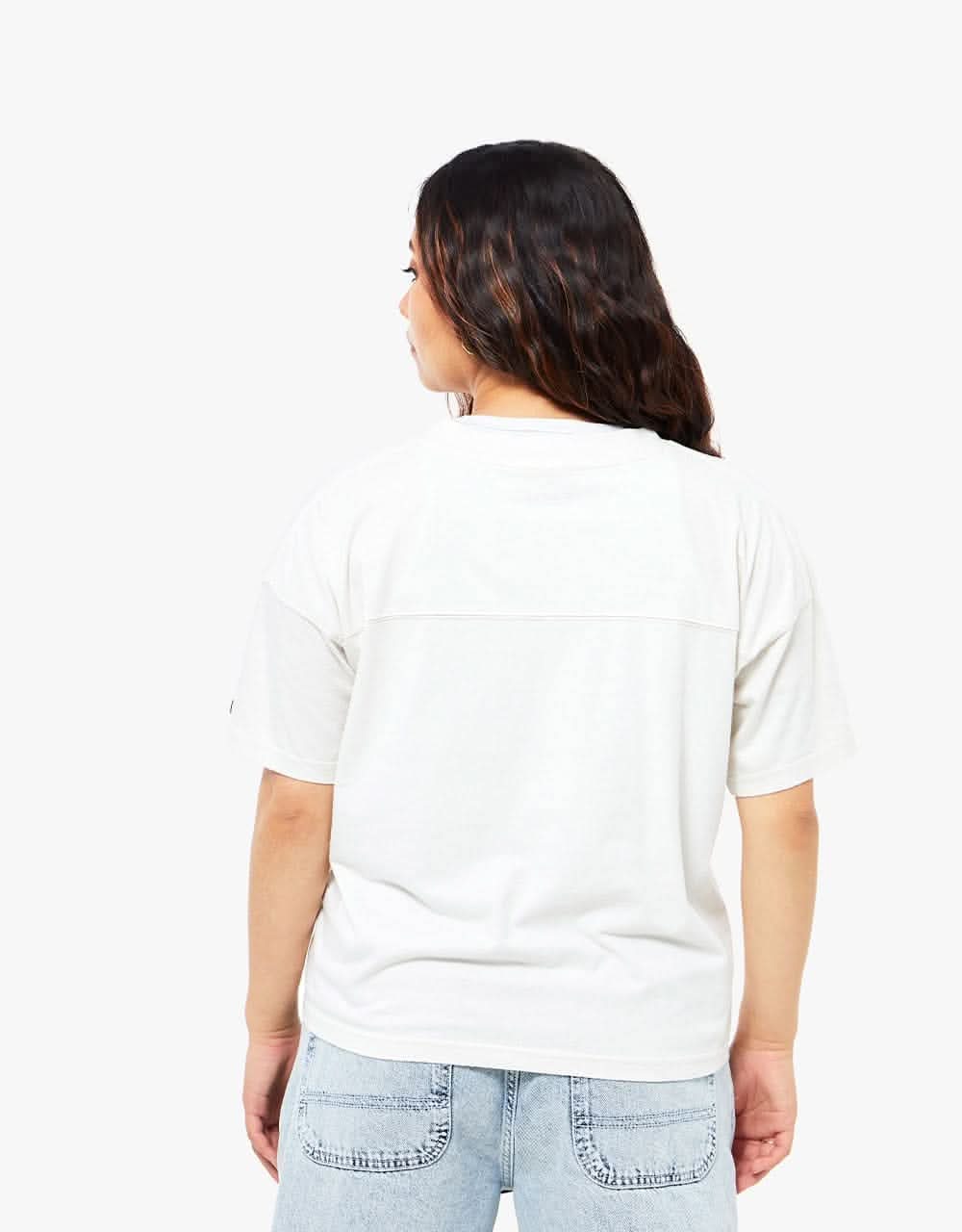 KAVU Womens Malin Crop T-Shirt - Off White