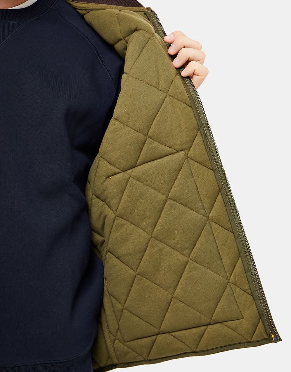 Dickies x Vincent Alvarez Quilted Vest - Military Green