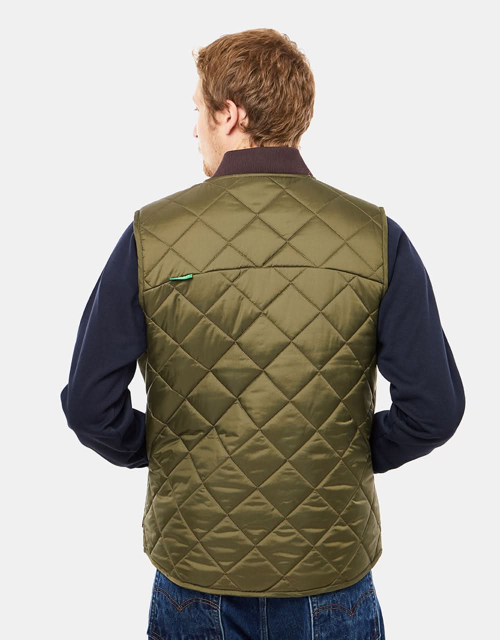 Dickies x Vincent Alvarez Quilted Vest - Military Green
