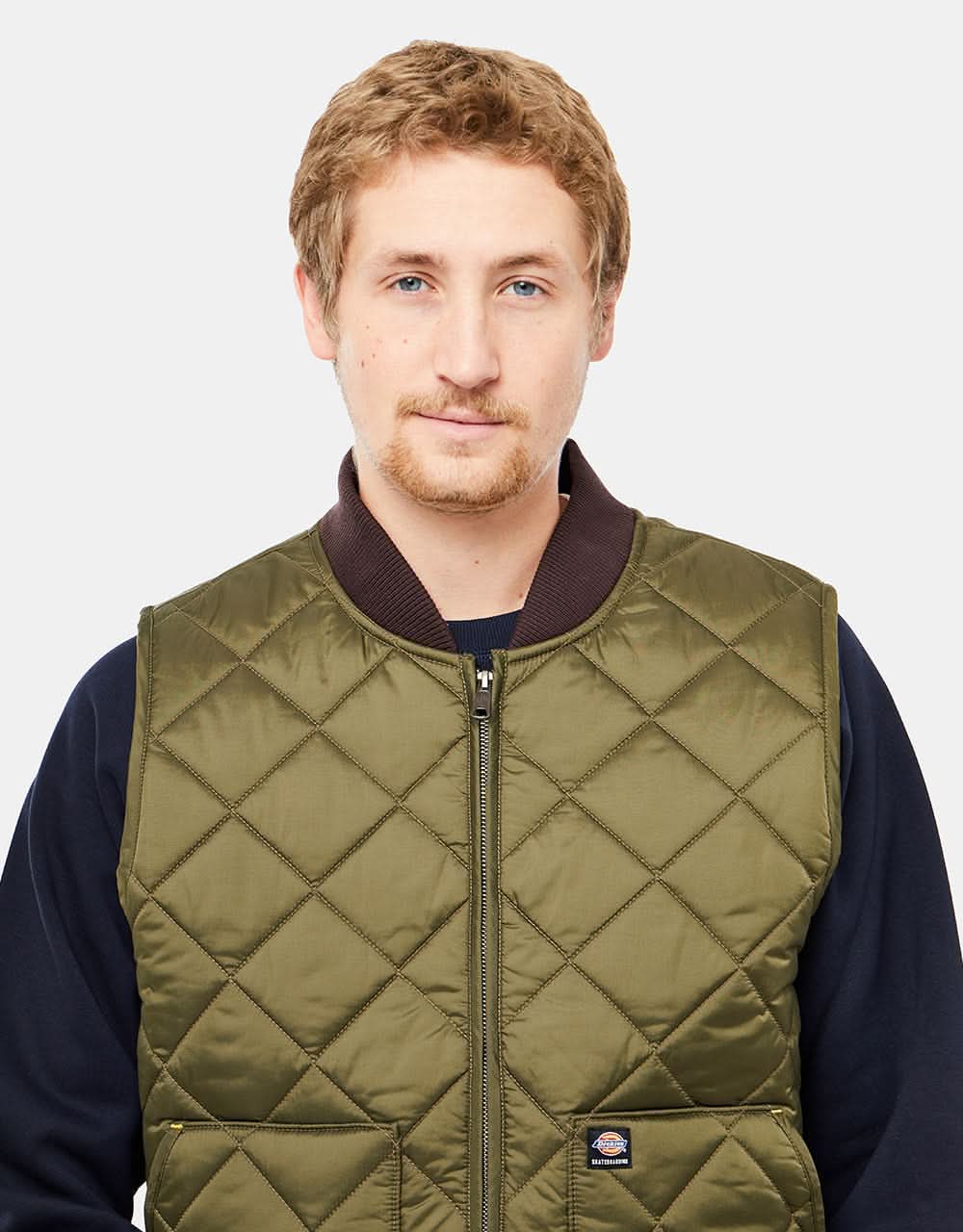 Dickies x Vincent Alvarez Quilted Vest - Military Green