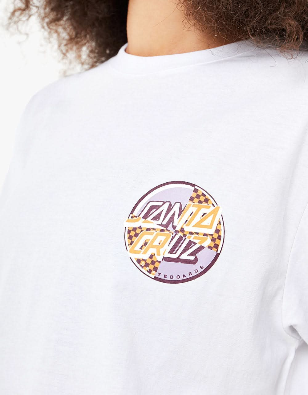 Santa Cruz Womens Intro Dot T-Shirt - White
