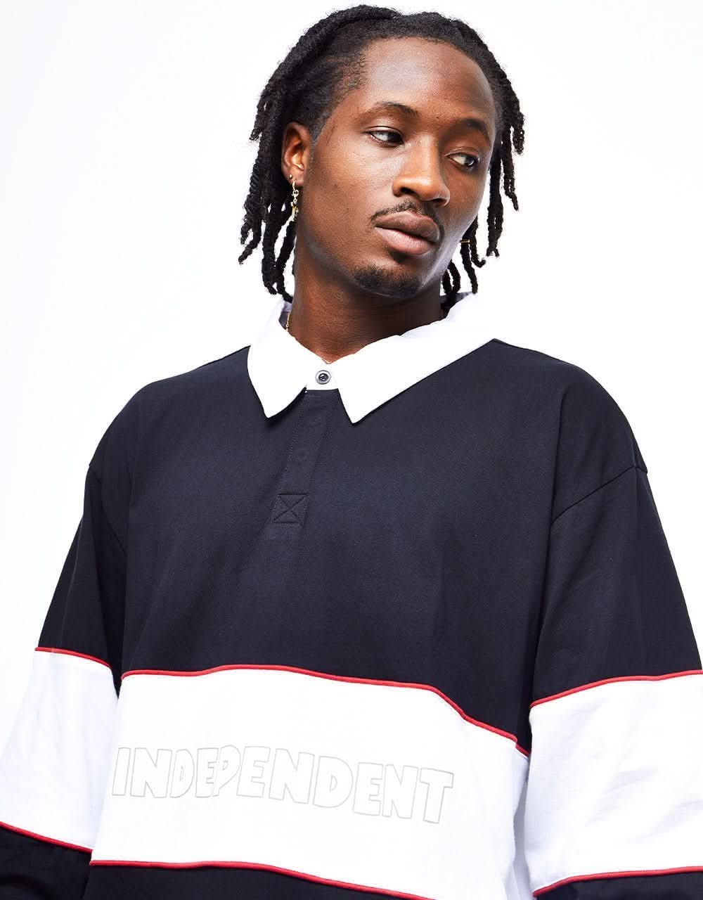 Independent ITC Streak Rugby Top - Black