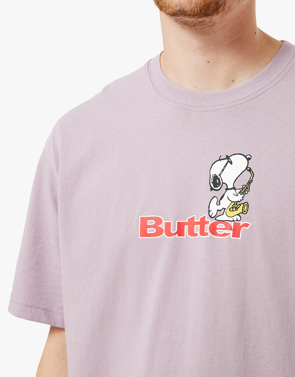Butter Goods x Peanuts Jazz Logo T-Shirt - Washed Berry