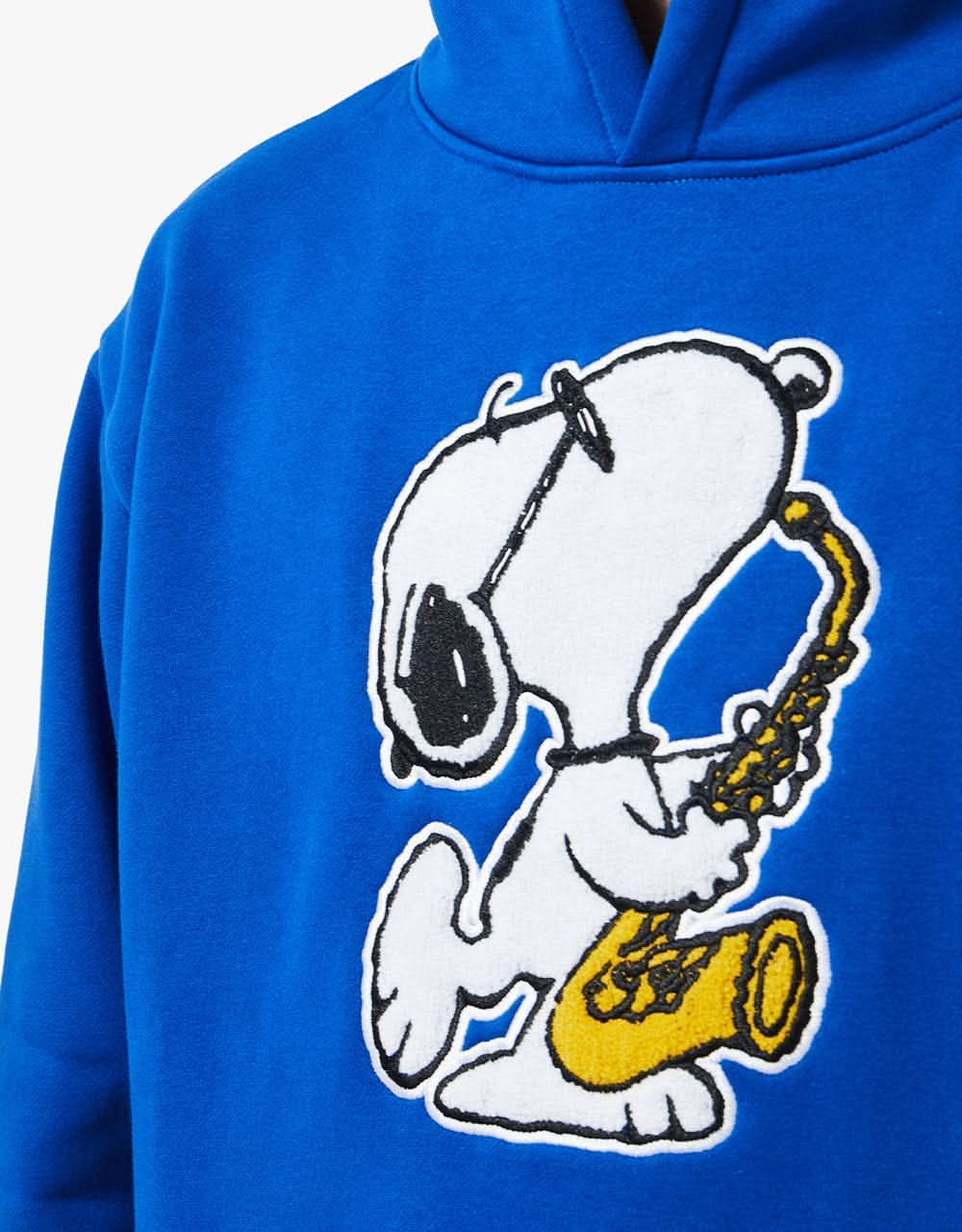 Butter Goods x Peanuts Jazz Chenille Applique Pullover Hoodie - Royal Blue