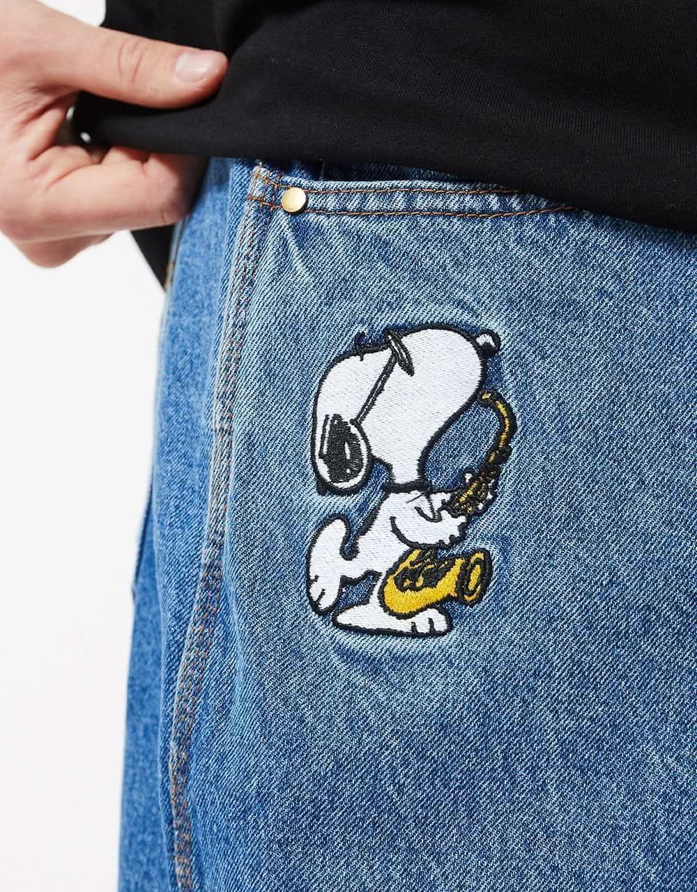 Butter Goods x Peanuts Jazz Denim Jeans Washed Indigo
