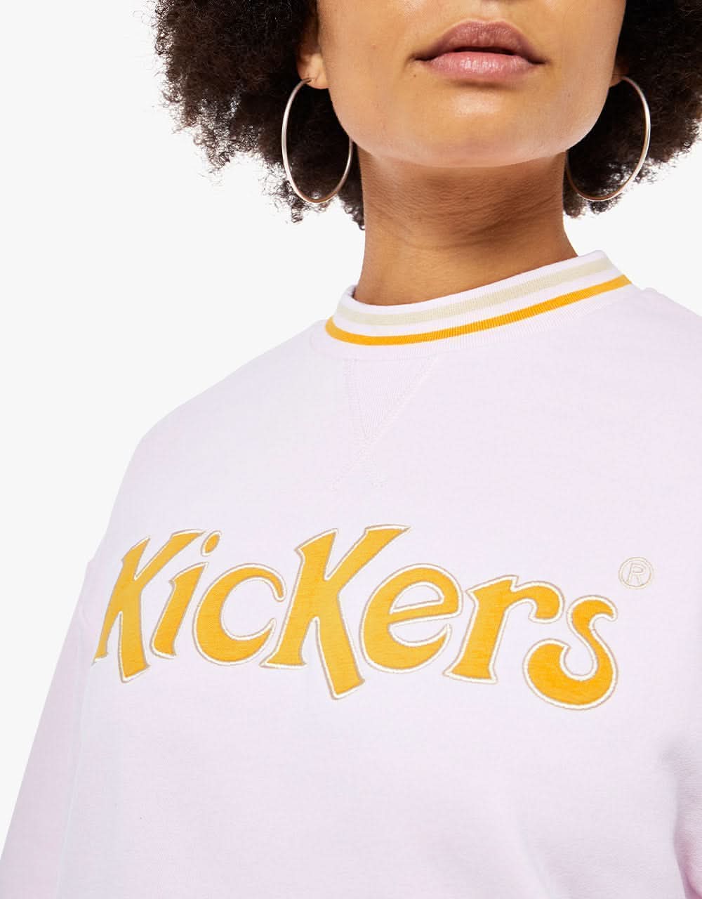 Kickers® Womens Logo Sweatshirt - Pink/Rust