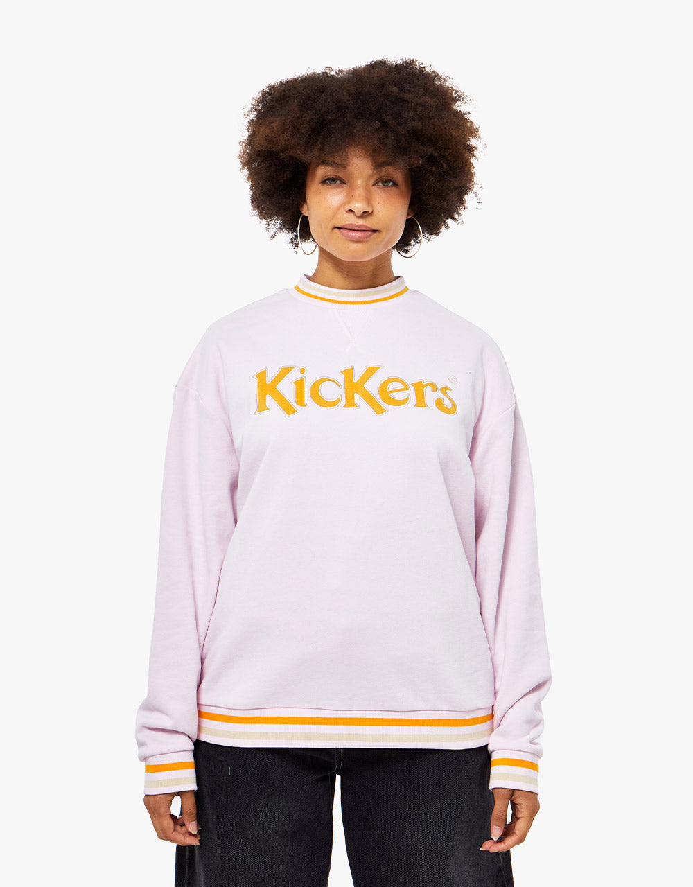 Kickers® Womens Logo Sweatshirt - Pink/Rust