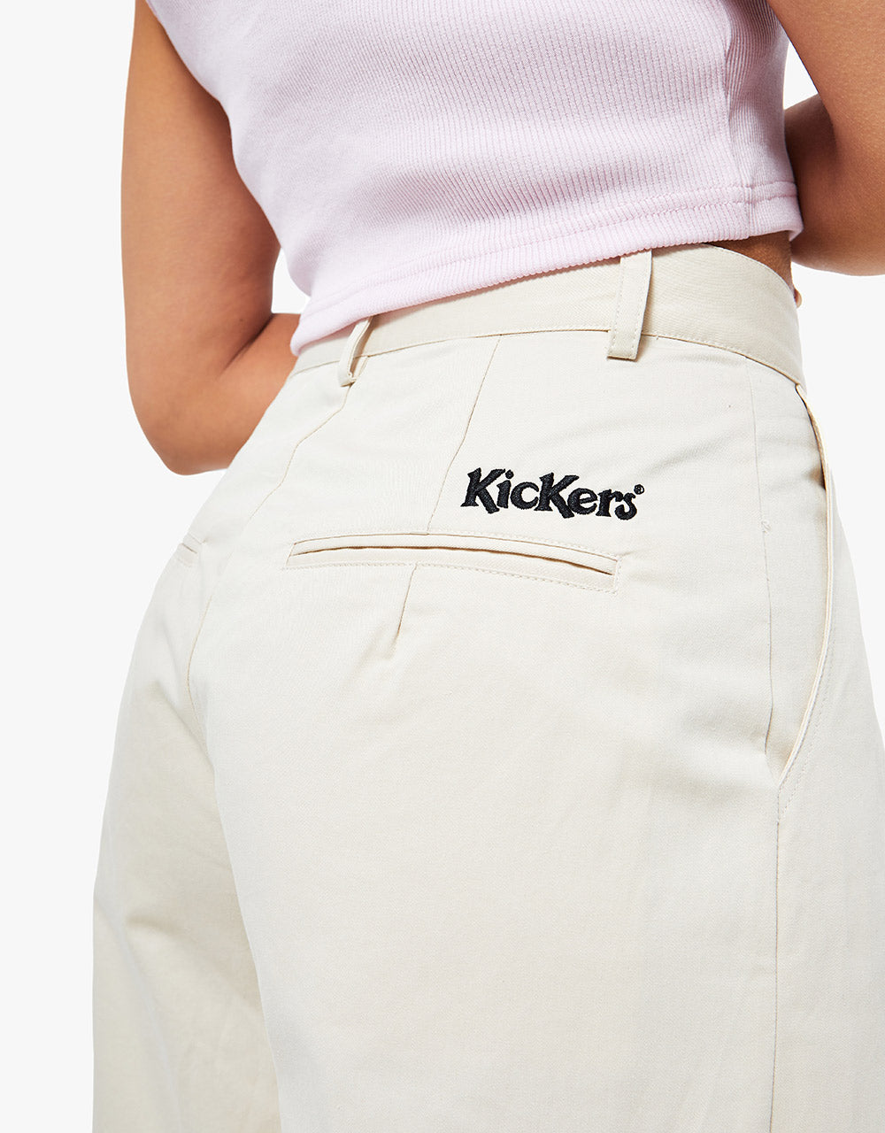 Kickers® Womens Tailored Drill Trousers - Ecru