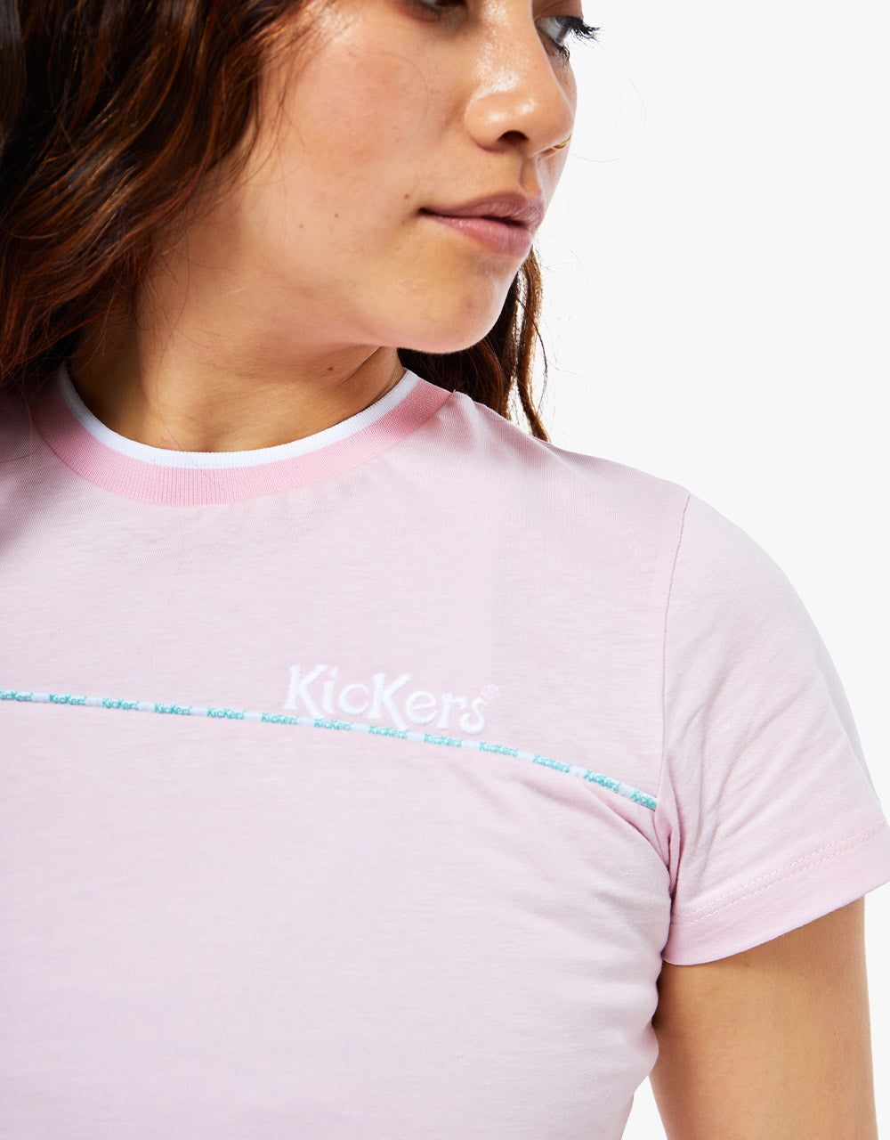 Kickers® Womens Cropped T-Shirt - Pink