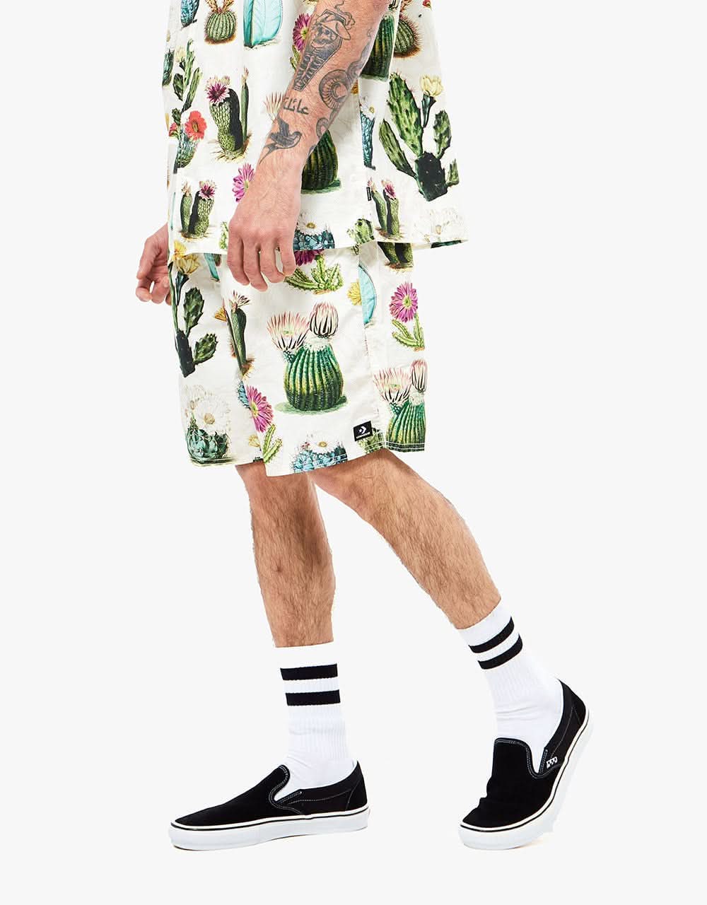 Converse Printed Resort Shorts - Desert Sand Cactus Multi