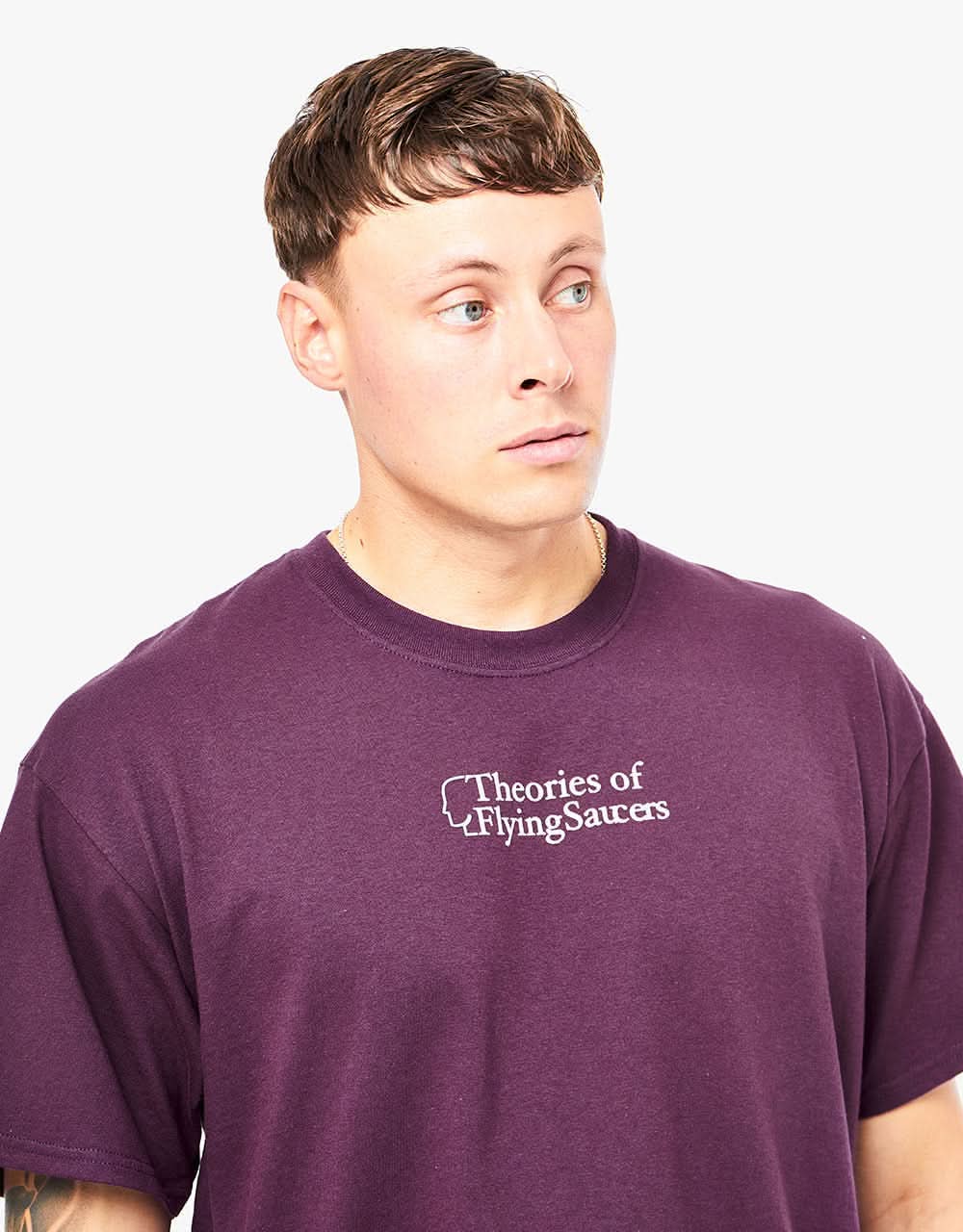 Theories of Atlantis Modern Myth T-Shirt Eggplant