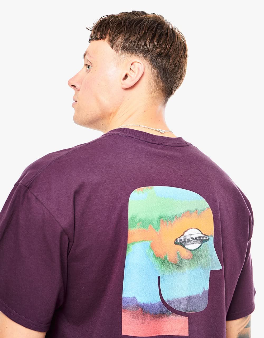 Theories of Atlantis Modern Myth T-Shirt Eggplant