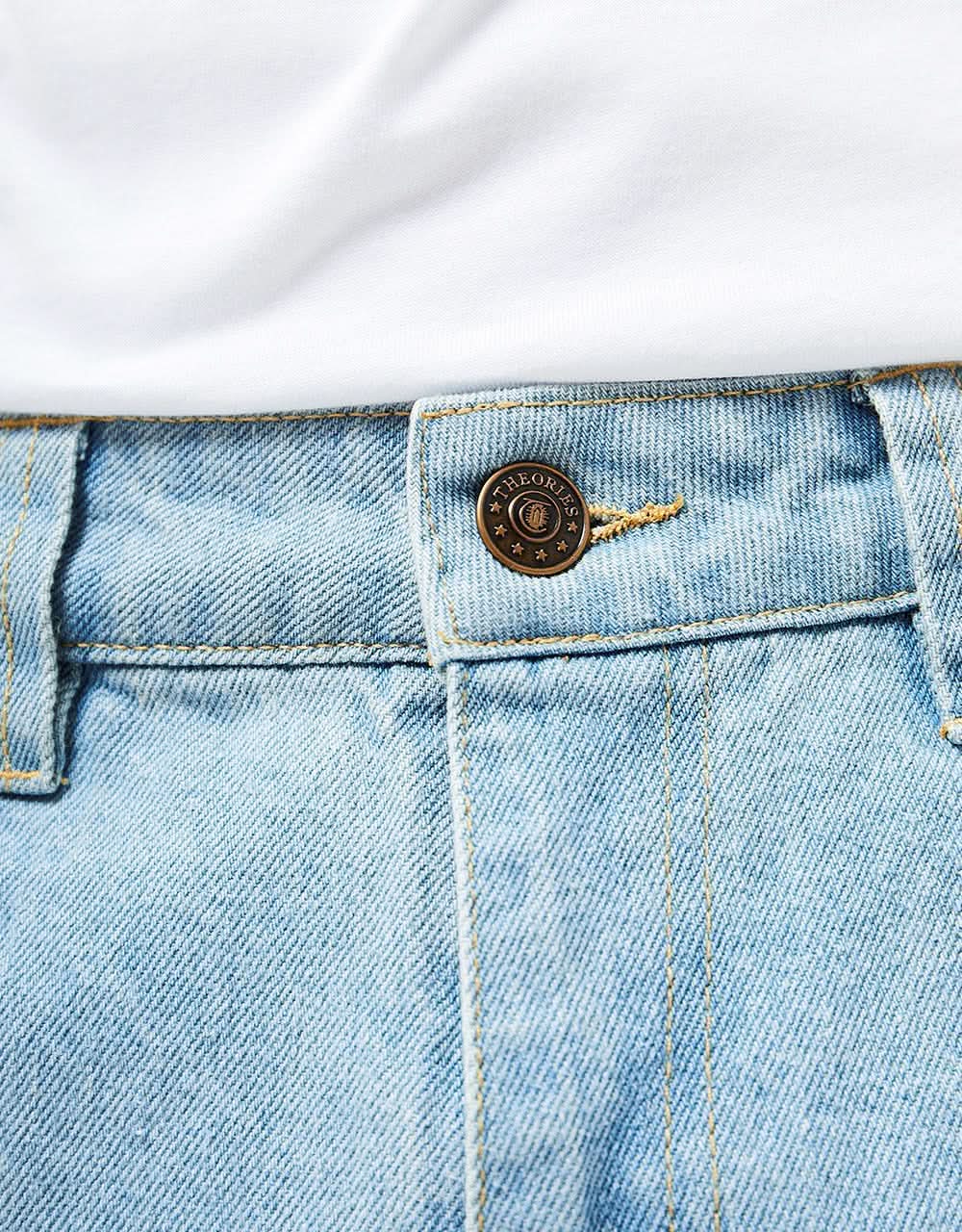 Theories of Atlantis Plaza Jeans - Lightwash Blue