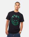 Sptifire Bighead T-Shirt - Black/Dark Green