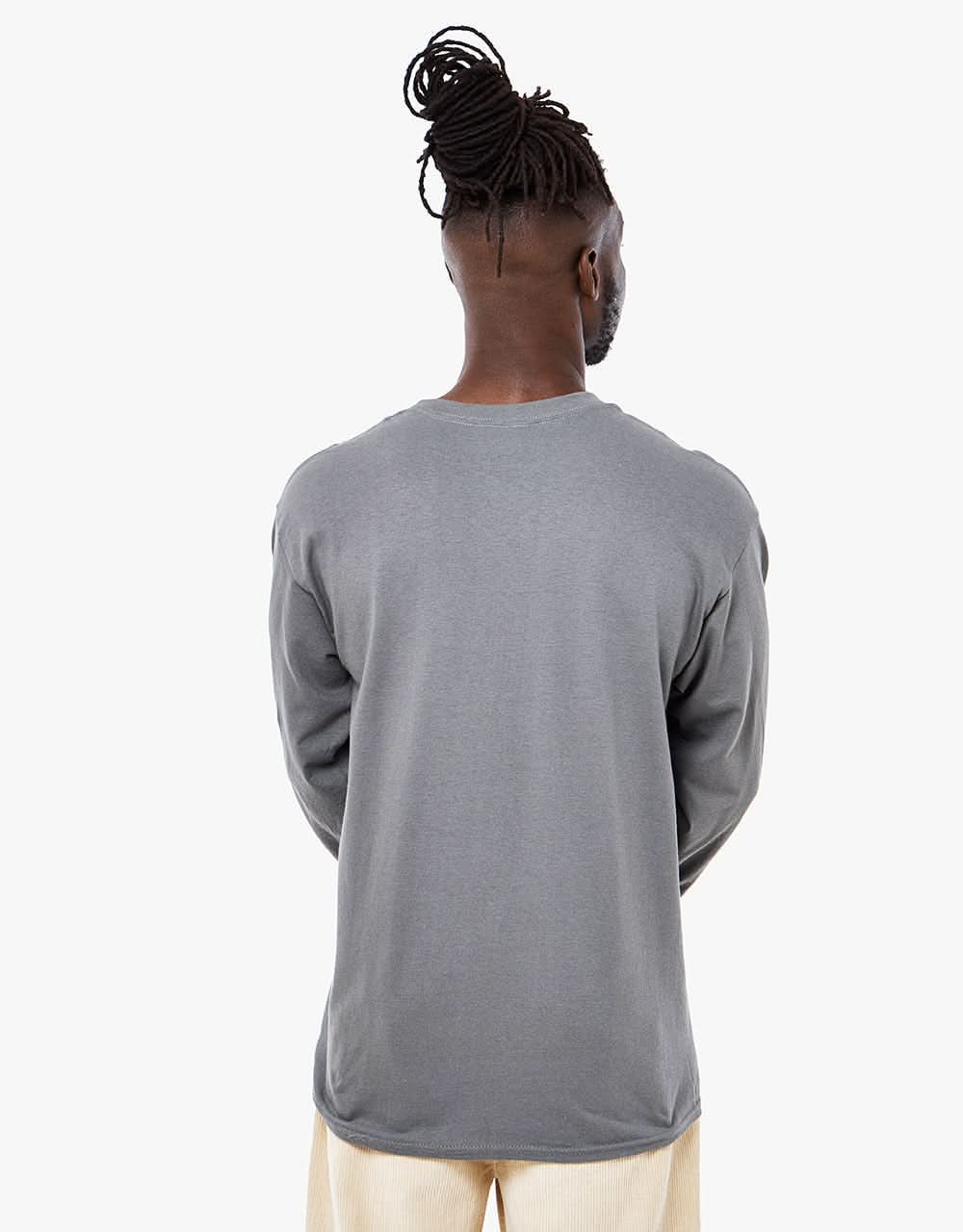 Anti Hero Eagle Long Sleeve T-Shirt - Charcoal/Multi