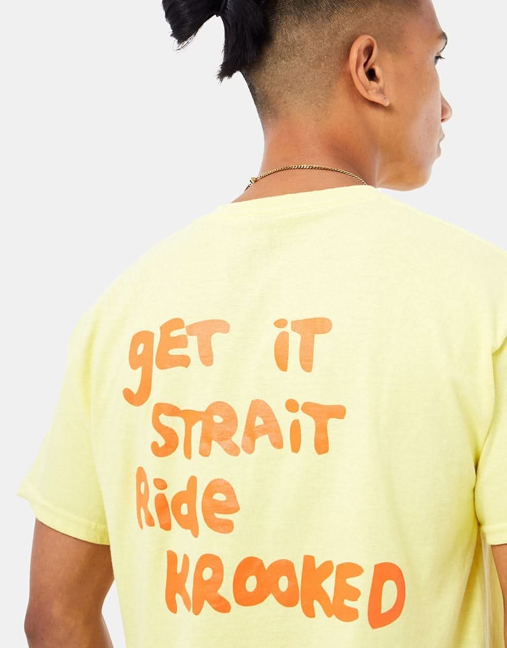 Krooked Strait Eyes T-Shirt - Banana/Orange