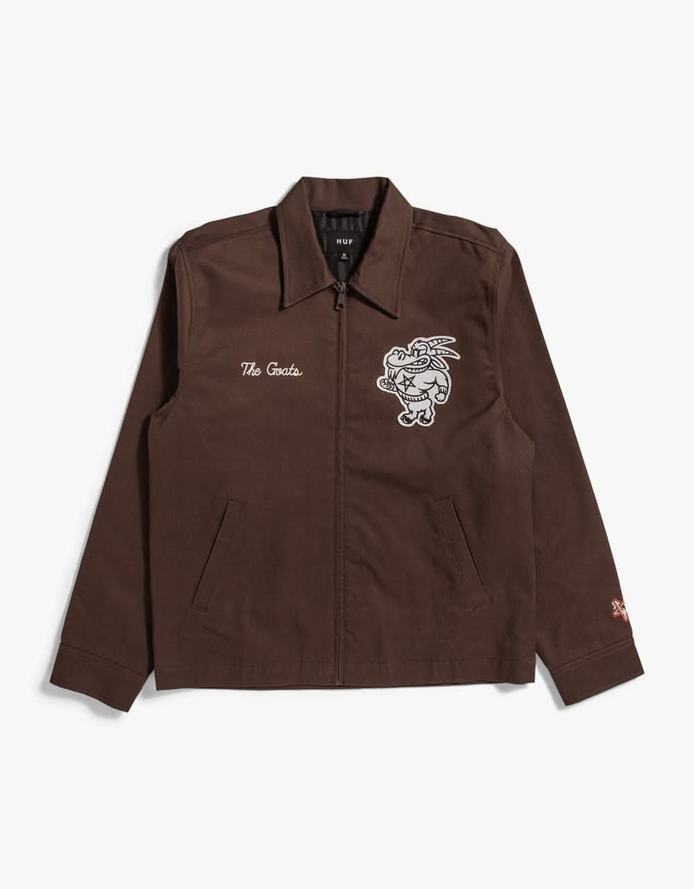 HUF x Thrasher Field Crew Jacket - Chocolate