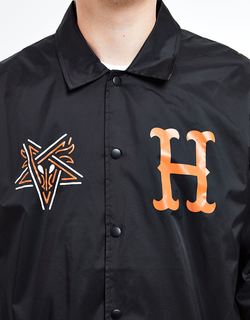 HUF x Thrasher Split Coaches Jacket - Black