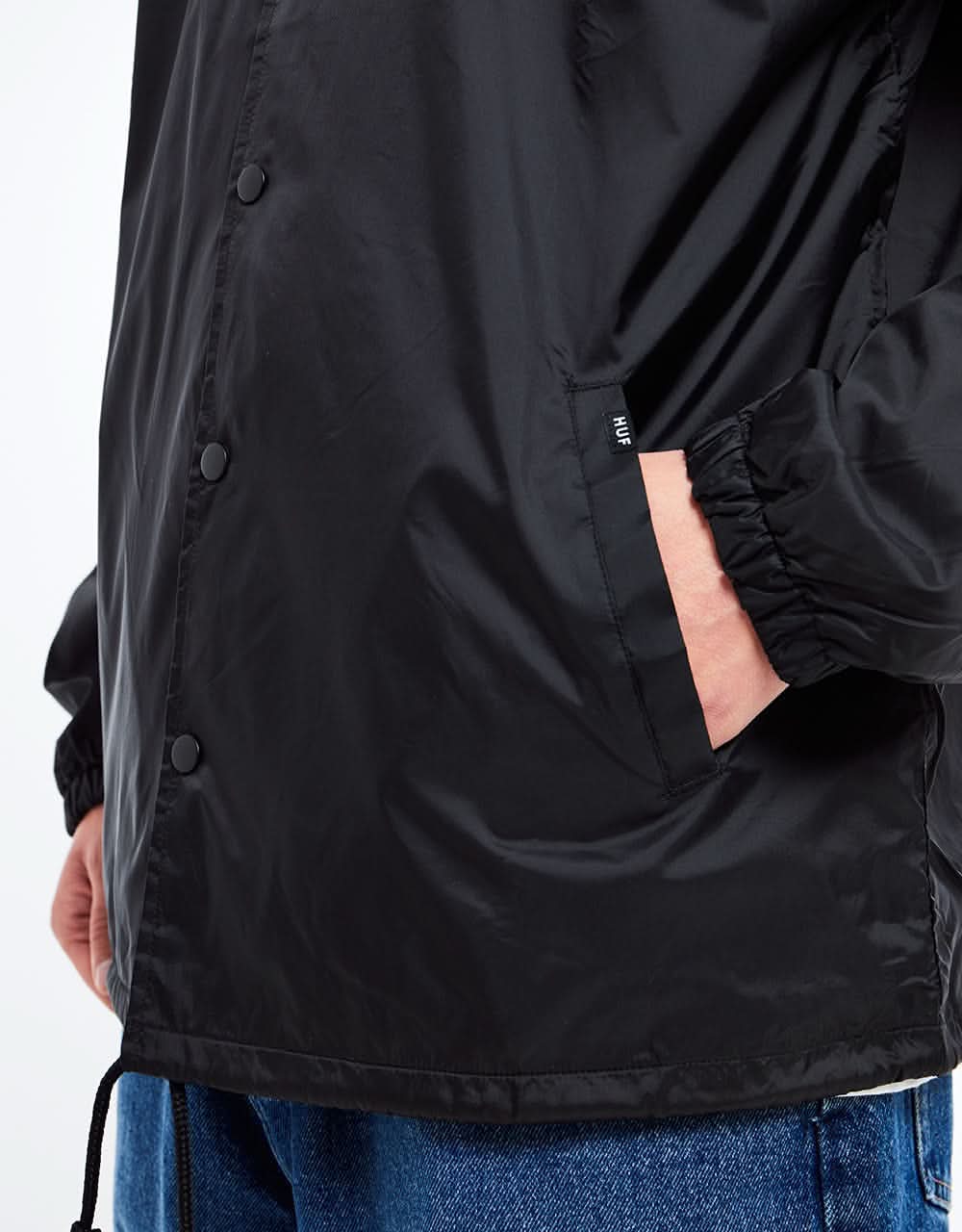 HUF x Thrasher Split Coaches Jacket - Black