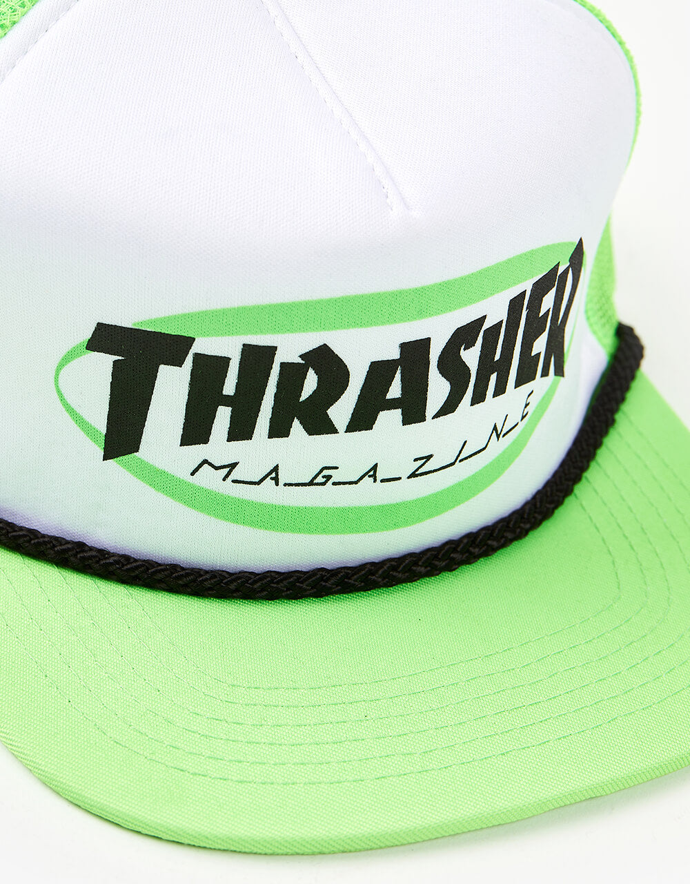 Thrasher Ellipse Logo Trucker Cap - Green