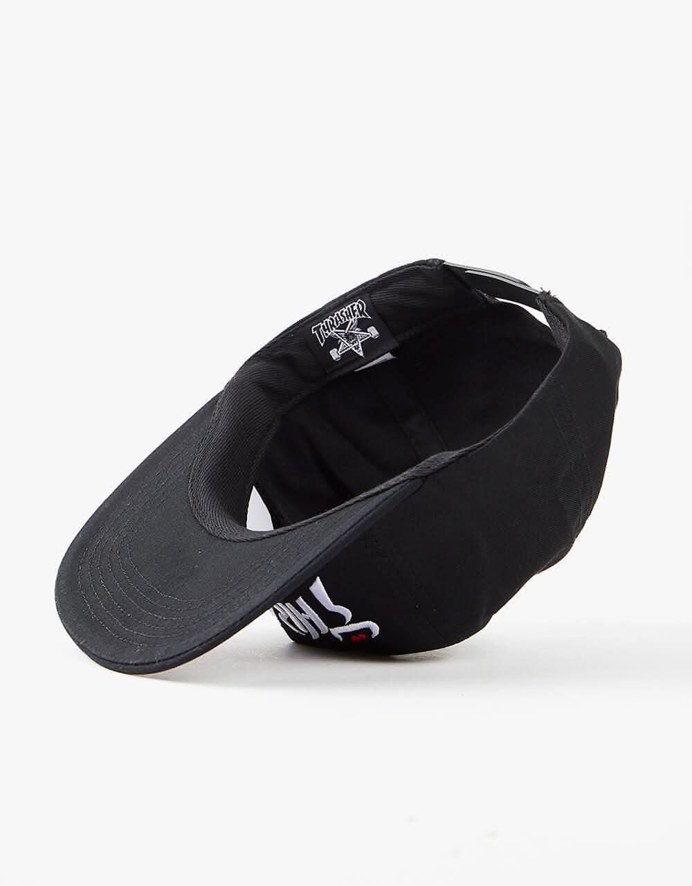 Thrasher Calligraphy Snapback Cap - Black