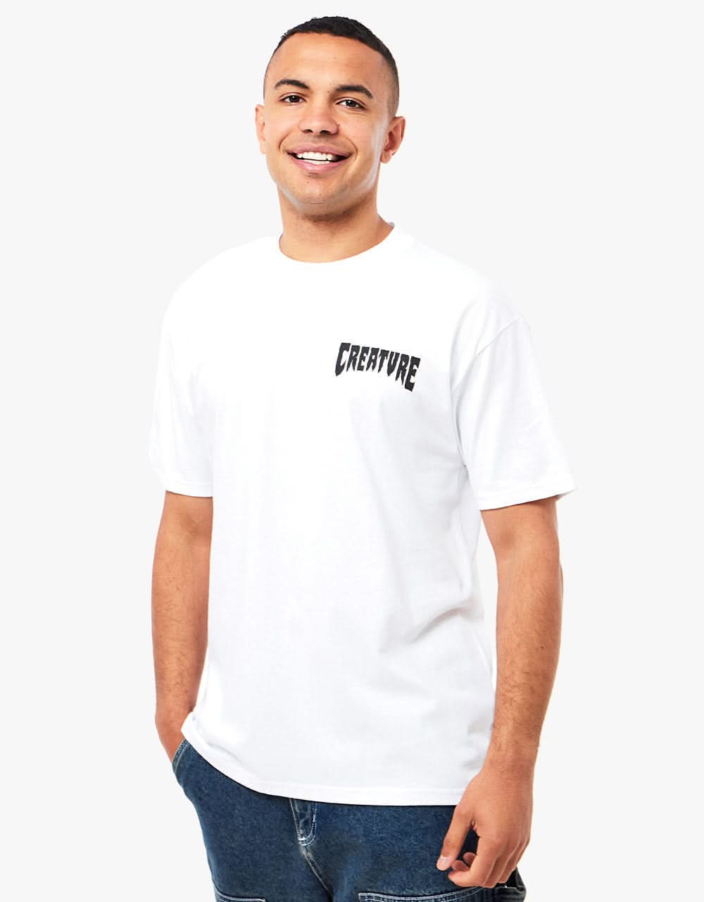 Creature Cursed Hand T-Shirt - White