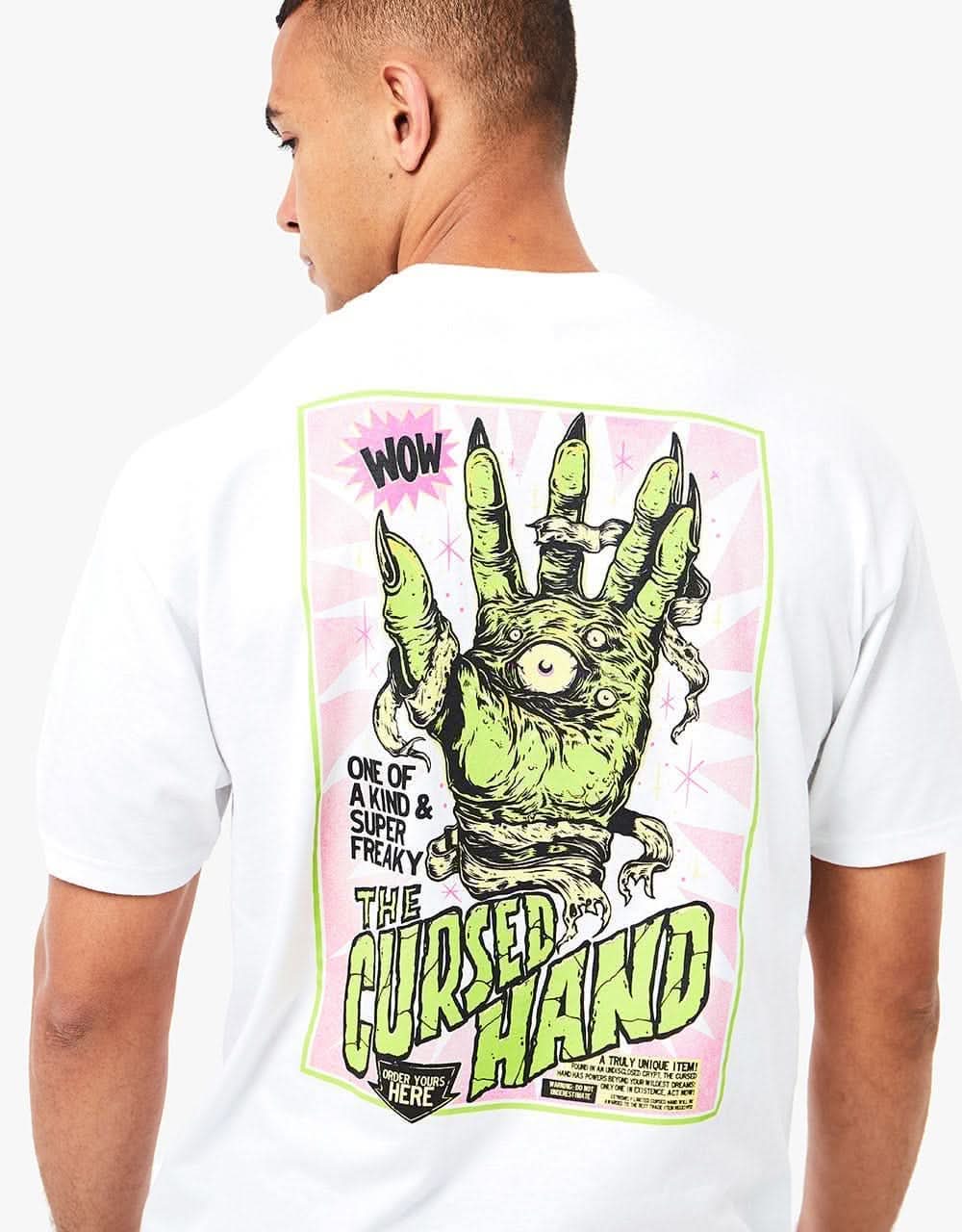 Creature Cursed Hand T-Shirt - White