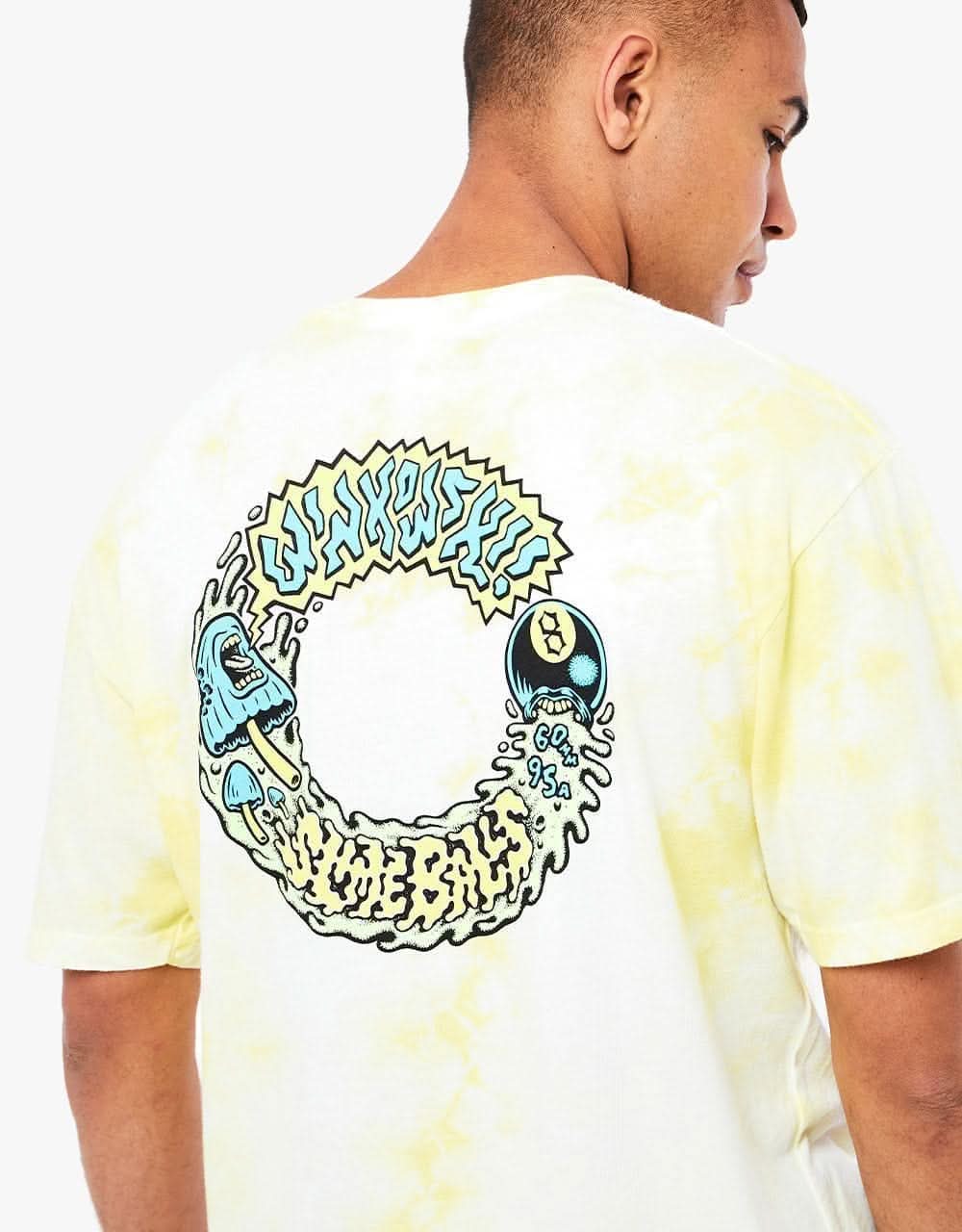 Slime Balls Winkowski Vomits T-Shirt - Yellow Clouds