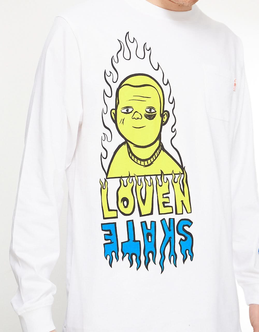 Lovenskate Goodnevil L/S T-Shirt - White