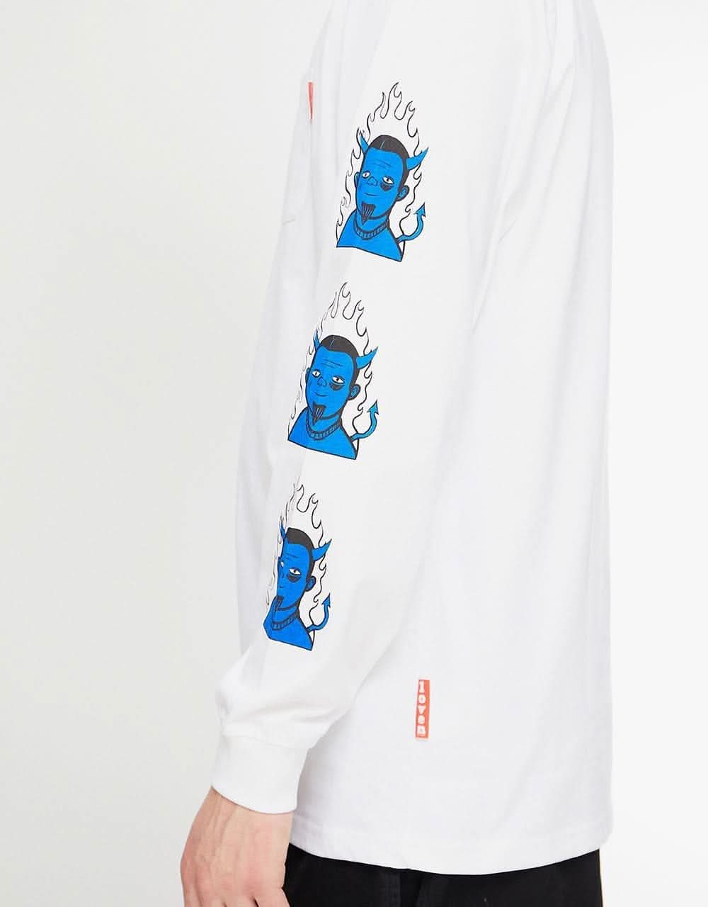 Lovenskate Goodnevil L/S T-Shirt - White