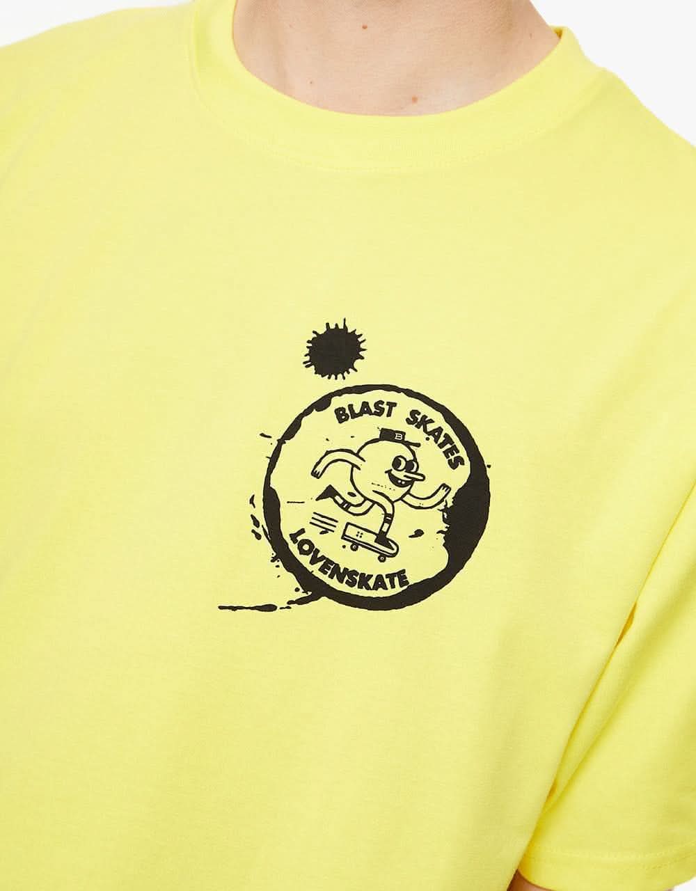 Lovenskate x Blast Drink Tea, Get Rad! T-Shirt - Yellow