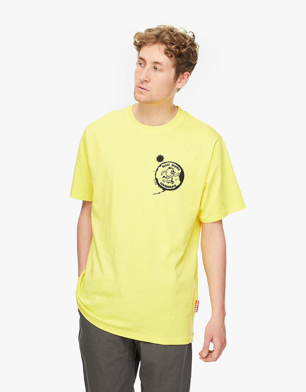 Lovenskate x Blast Drink Tea, Get Rad! T-Shirt - Yellow