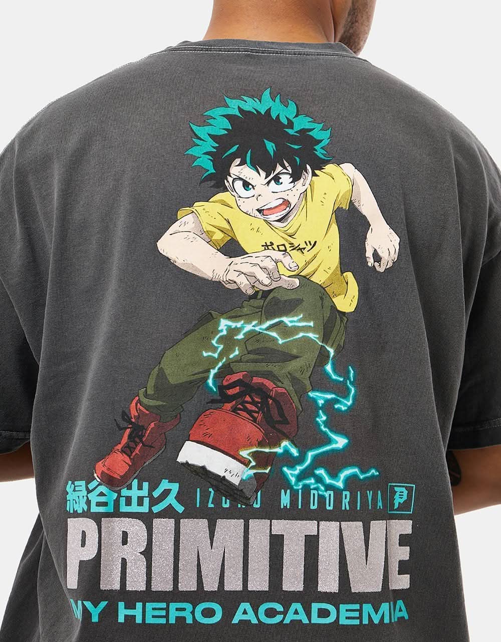 Primitive x My Hero Academia Full Cowl T-Shirt - Black