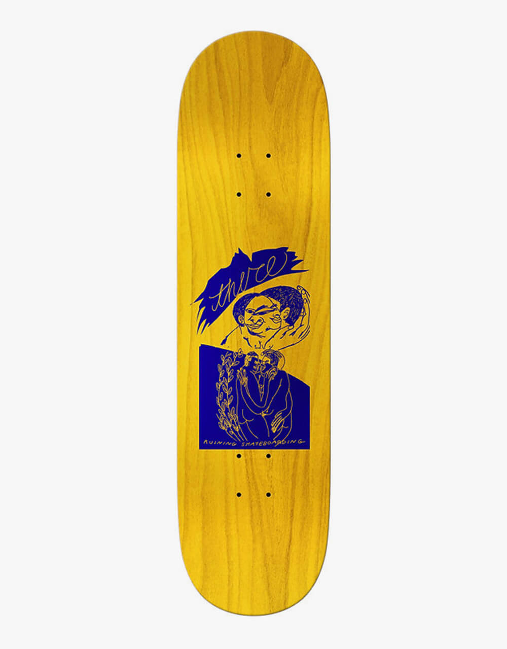 There Colors Skateboard Deck - 8.25"
