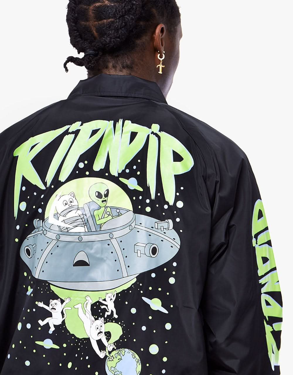 RIPNDIP Abduction Coaches Jacket - Black