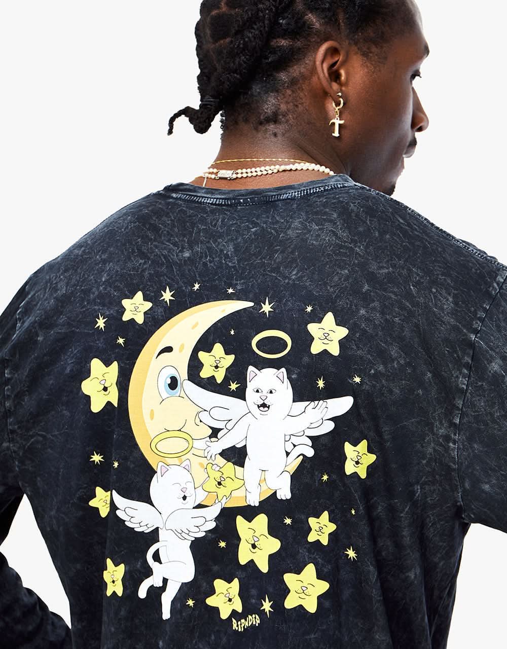 RIPNDIP Lullaby LS T-Shirt - Black Mineral Wash