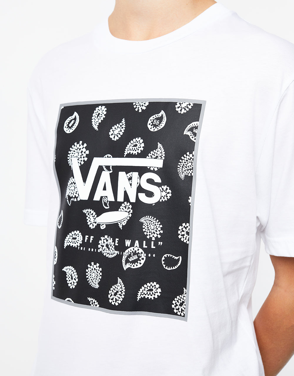 Vans Print Box Kids T-Shirt - White/Frost Grey