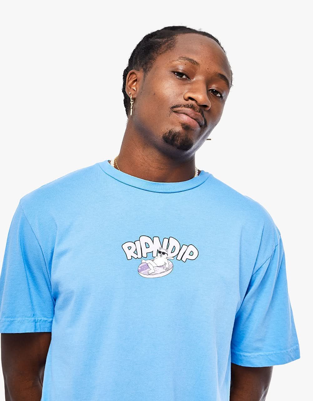 RIPNDIP Slide Into Summer T-Shirt - Cornflower