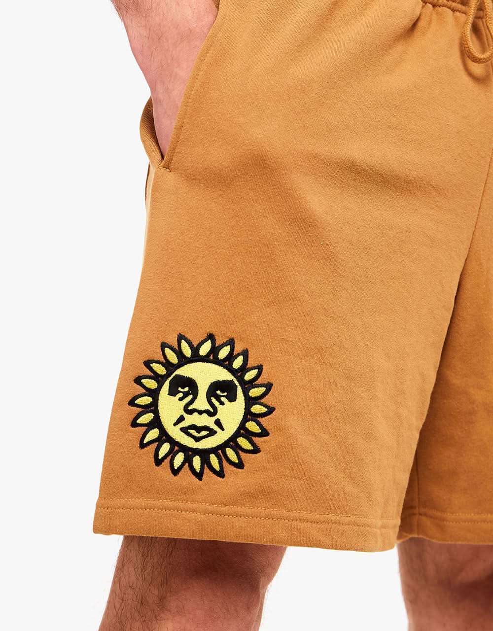 Obey Bubble Sweatshort - Bone Brown