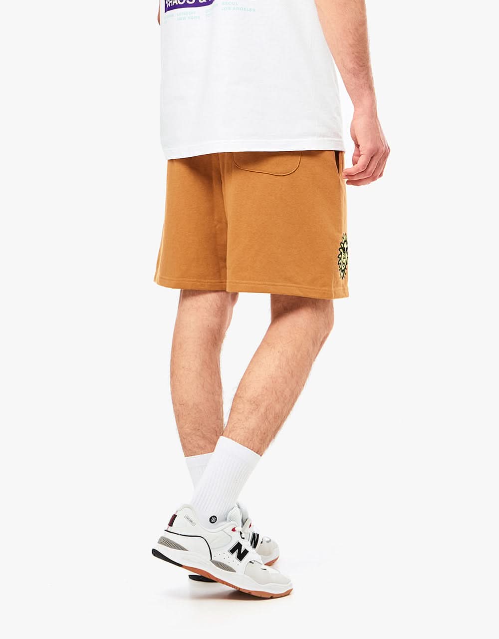 Obey Bubble Sweatshort - Bone Brown