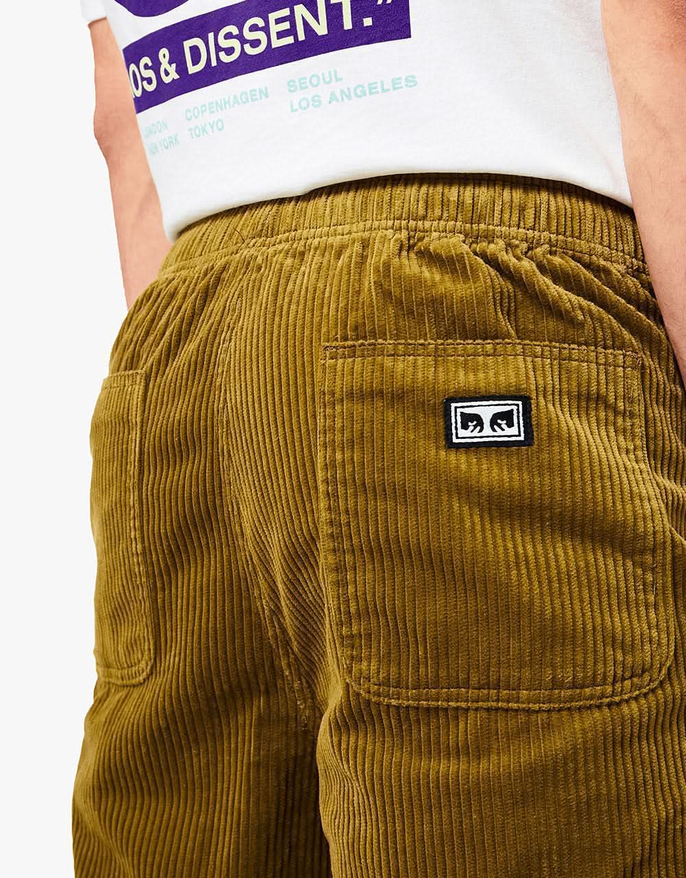 Obey Easy Cord Pant - Olive Oil