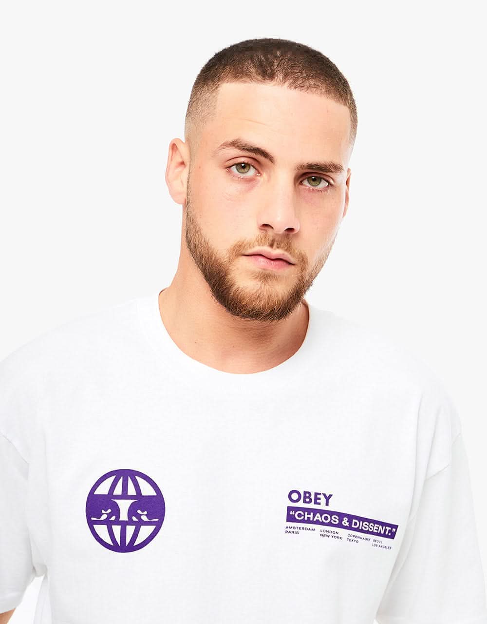 Obey Global Eyes T-Shirt - White