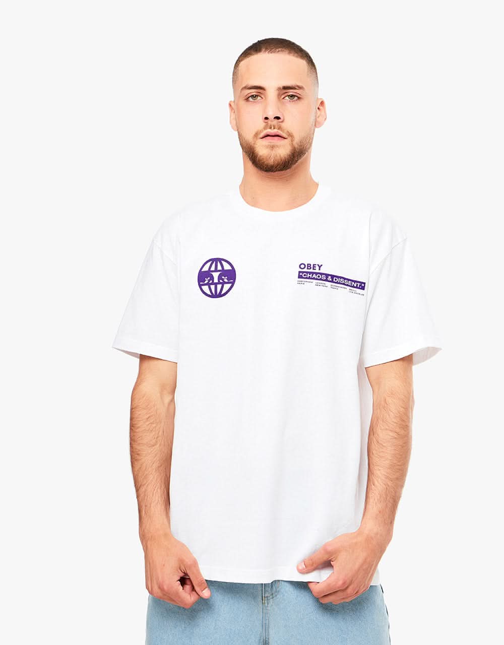 Obey Global Eyes T-Shirt - White