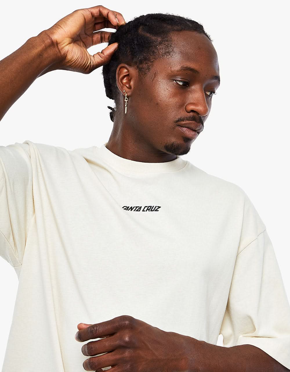 Santa Cruz Wooten Duo T-Shirt - Off White