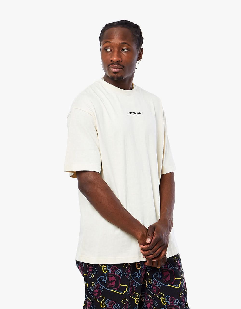 Santa Cruz Wooten Duo T-Shirt - Off White