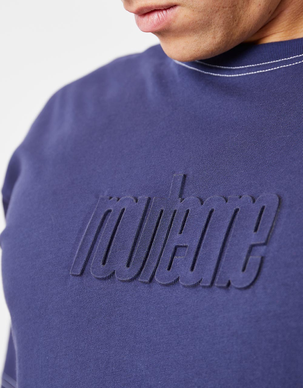 Route One Organic Chest Logo T-Shirt - Navy