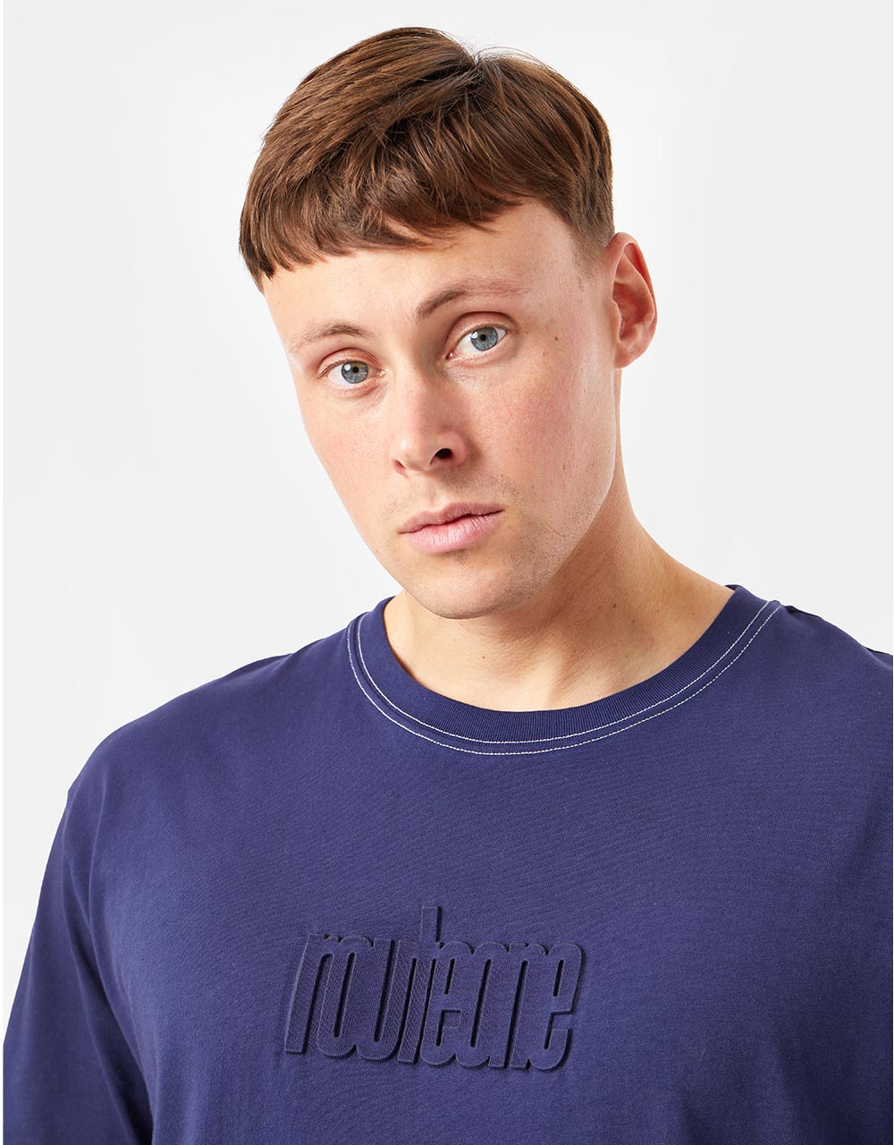 Route One Organic Chest Logo T-Shirt - Navy