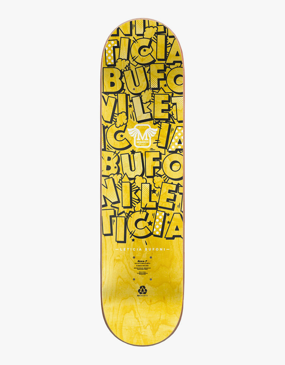 Monarch Leticia Rialto R7 Skateboard Deck - 8"