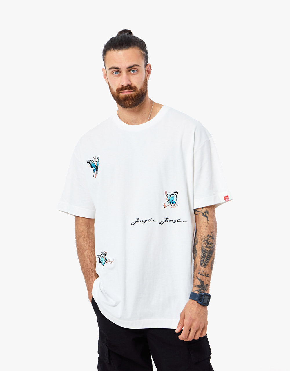 Jungles Jungles Butterfly Guy T-Shirt - White